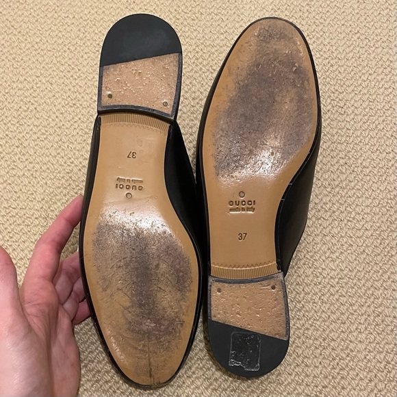 GUCCI Princetown Leather Mules - Picture 2 of 6